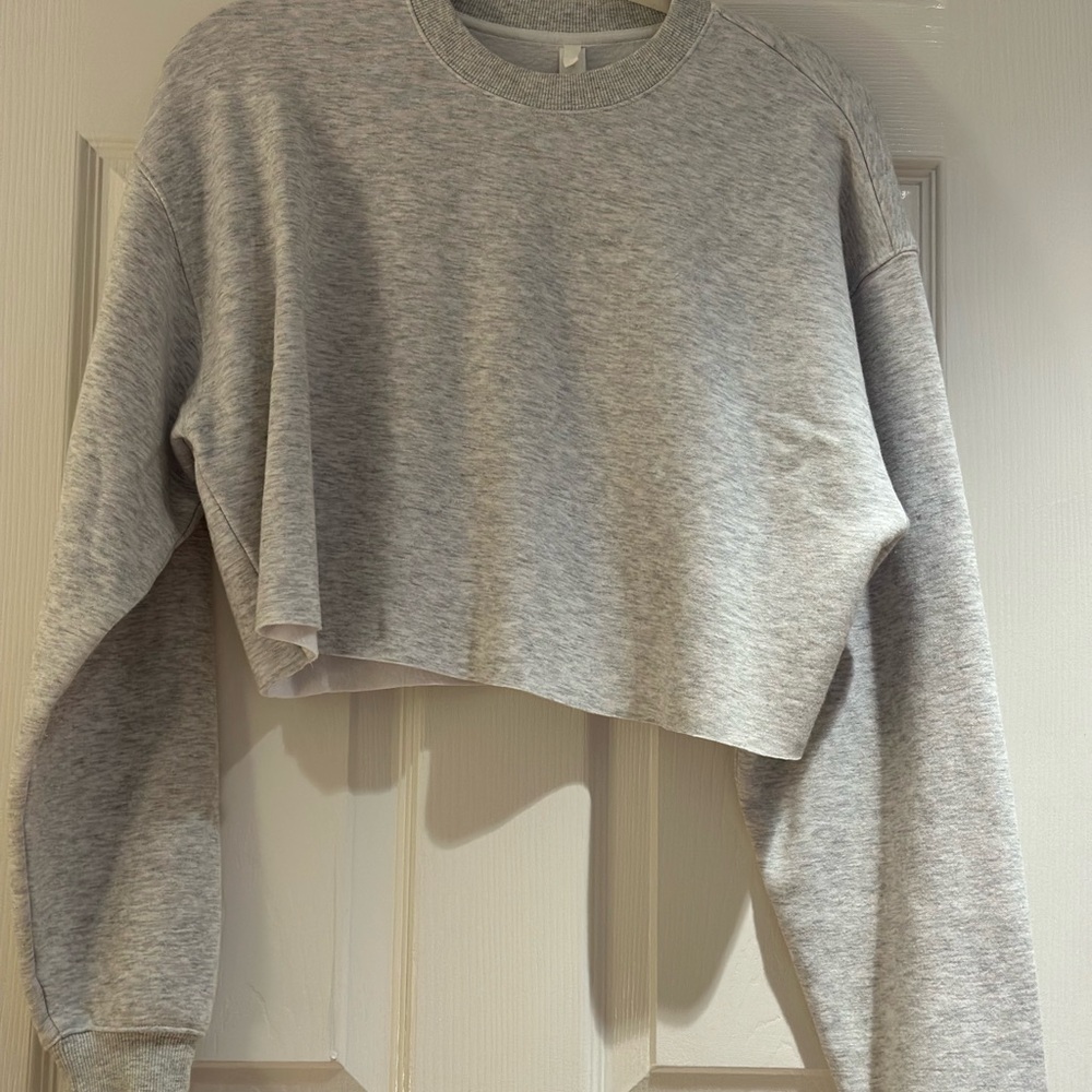 SKIMS Gray Crop Top